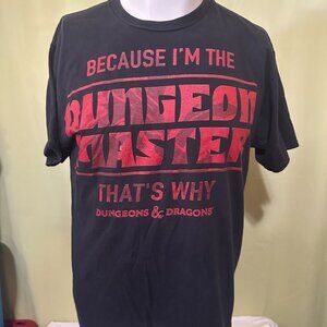 Dungeons & Dragons Dungeon Master That's Why Men's Black T Shirt Size XL